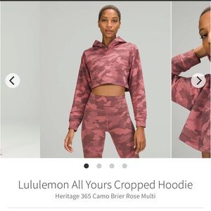 lululemon athletica All Yours Cropped Hoodie